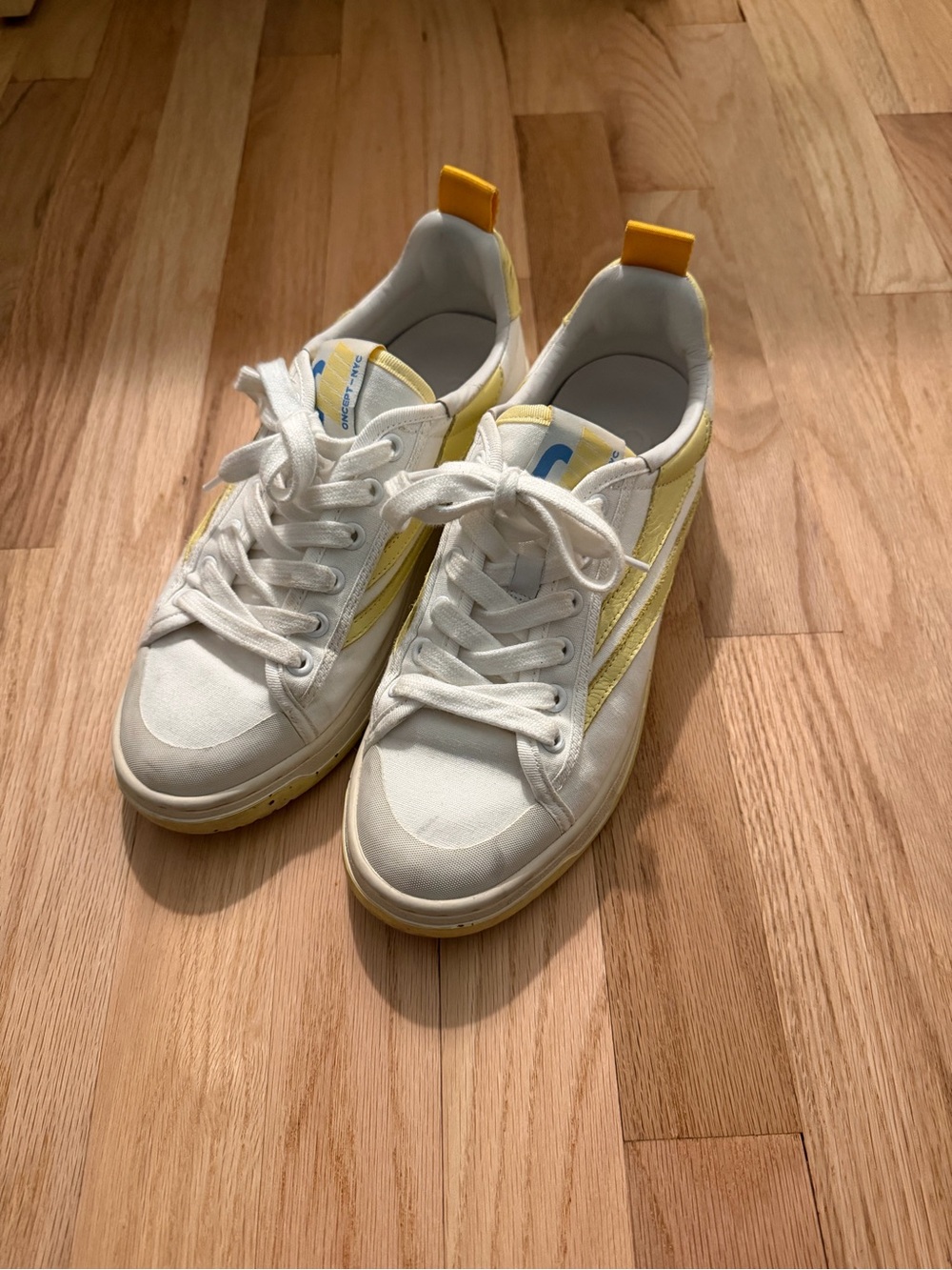 ONCEPT White & Yellow Low-Top Sneakers